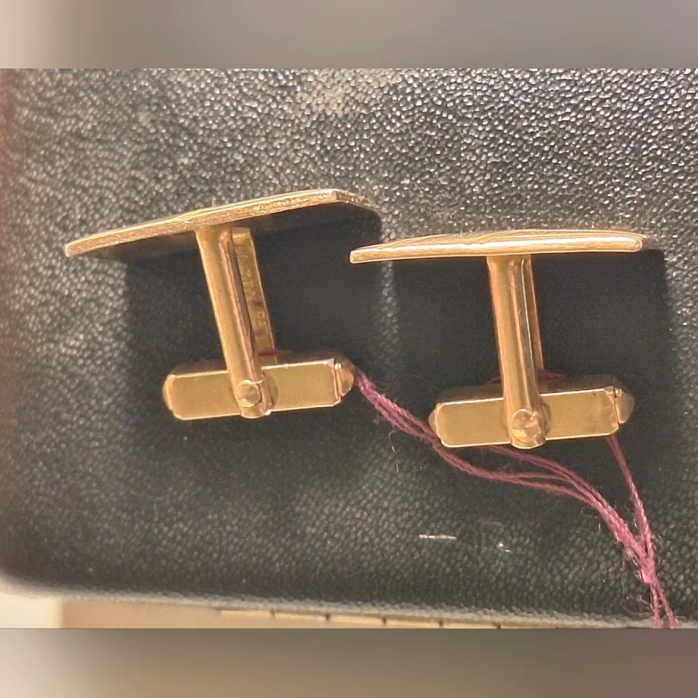 Vintage ANSON | Rectangle, Goldtone Cuff Links